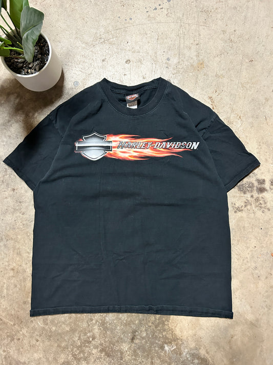 2007 Harley Davidson Steel Flame Logo Tee (XL)