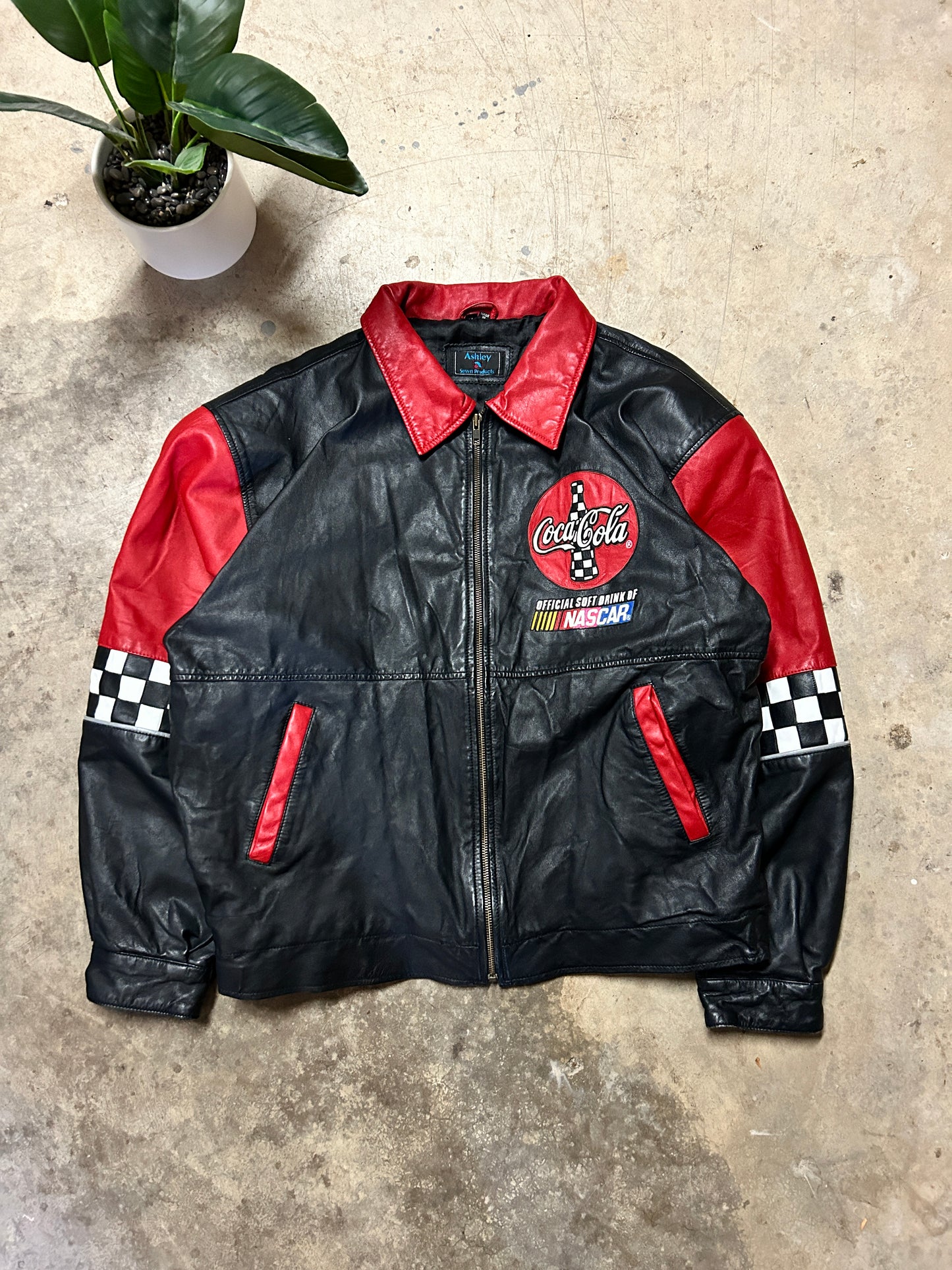 Vintage Coca Cola NASCAR Racing Jacket (XL)