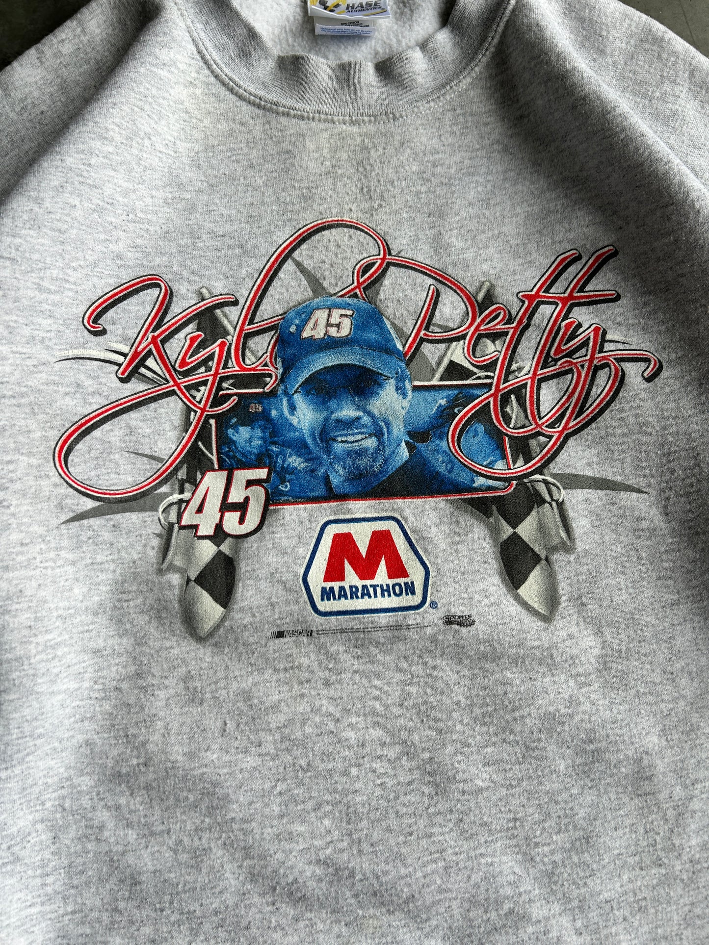 Vintage NASCAR Kyle Perry Grey Crew (L)