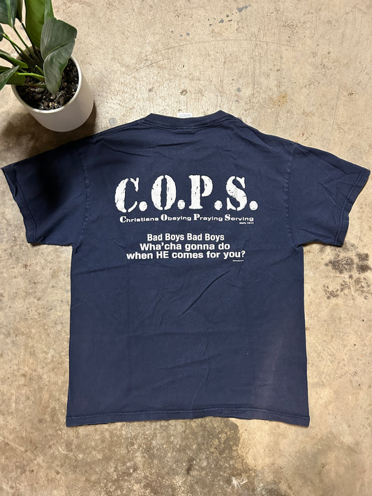 Vintage C.O.P.S Christian Parody Tee (M)