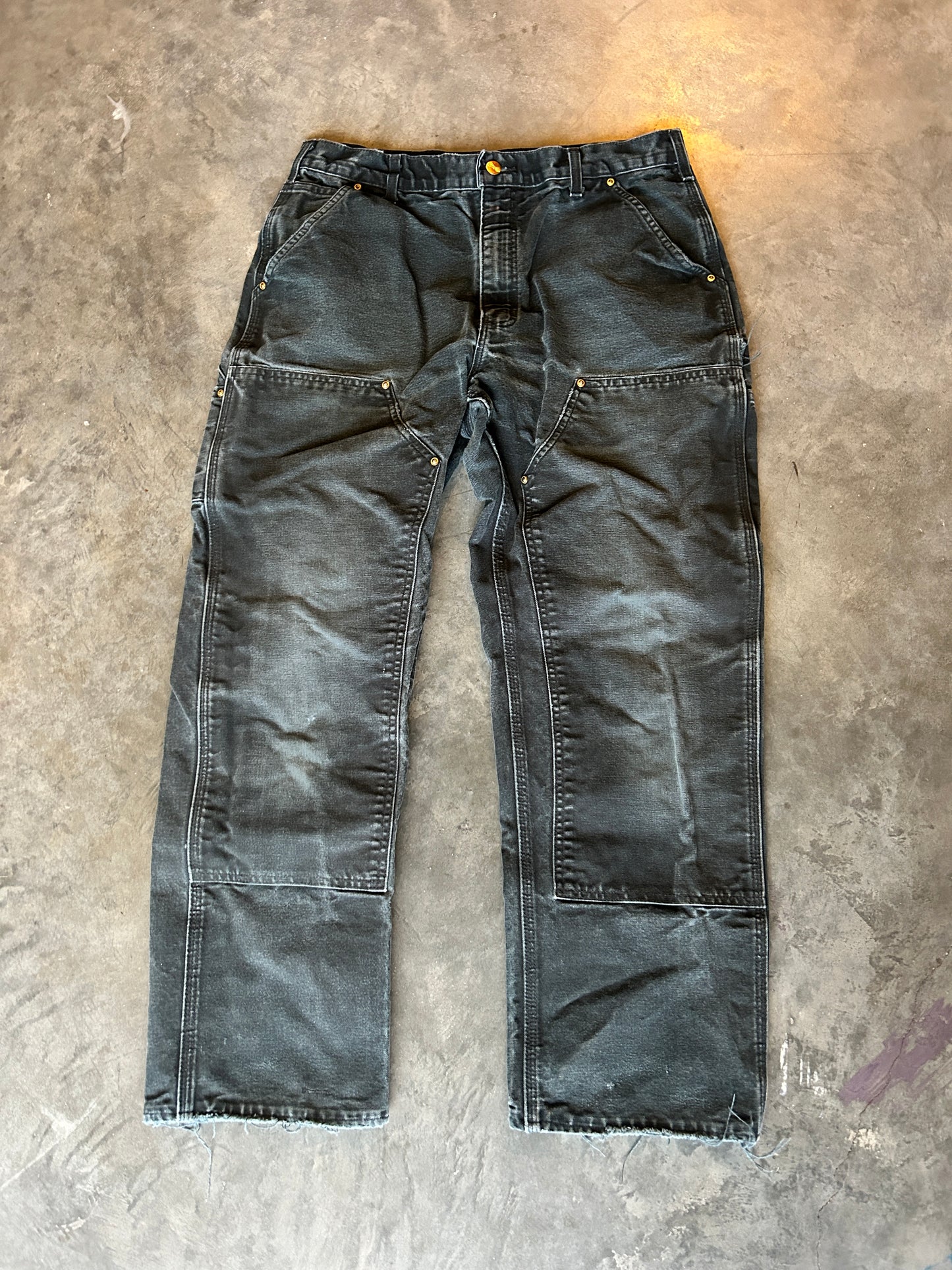 Vintage Carhartt Black Double Knee Pants (34x32)