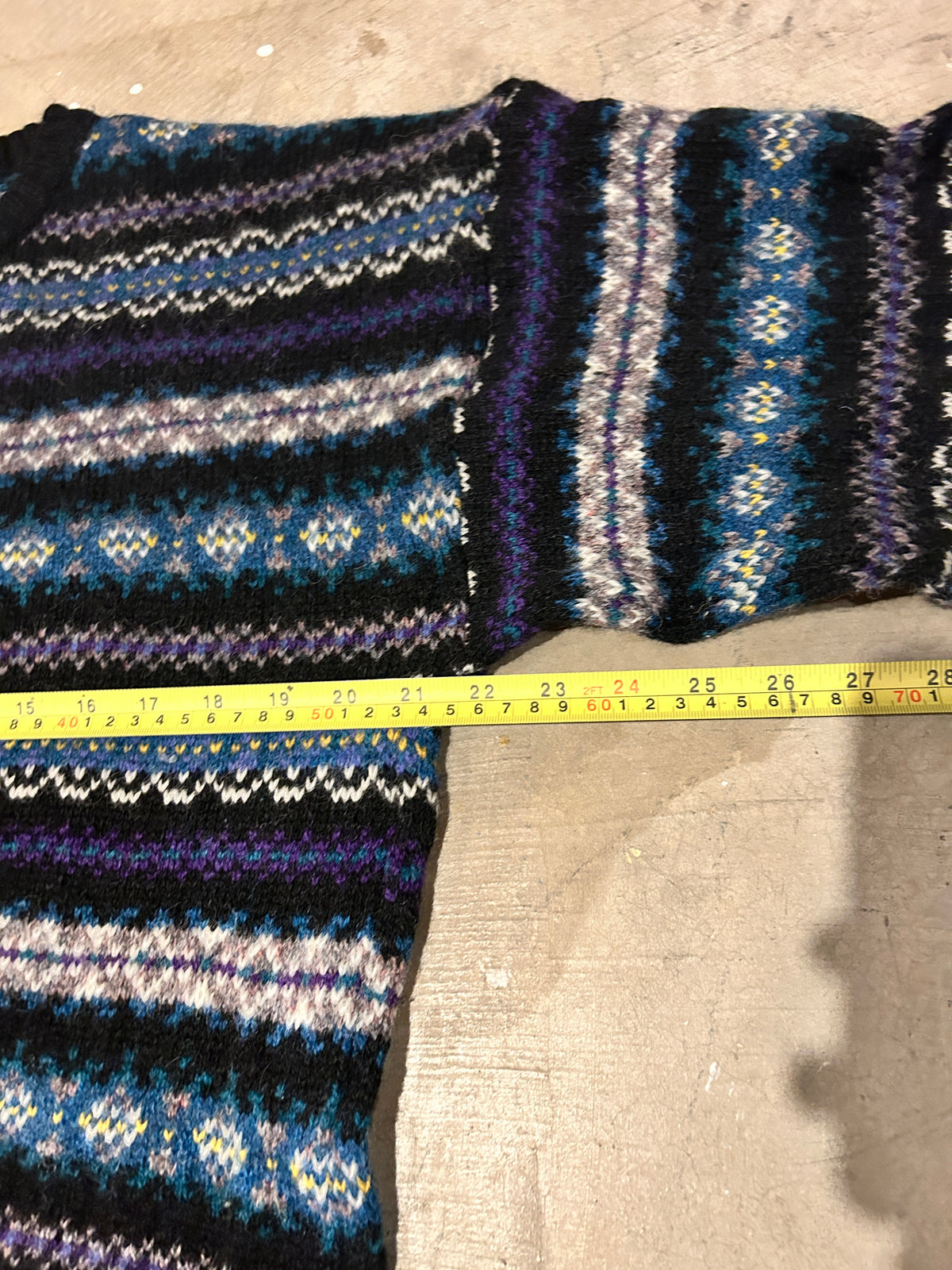 Vintage Kilkenny Patterned Knit Sweater (M)