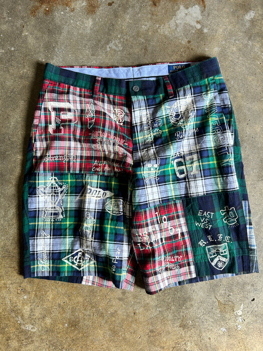Polo Ralph Lauren Class of '67 Tigers Madras NY Skulls Chino Shorts (32W)