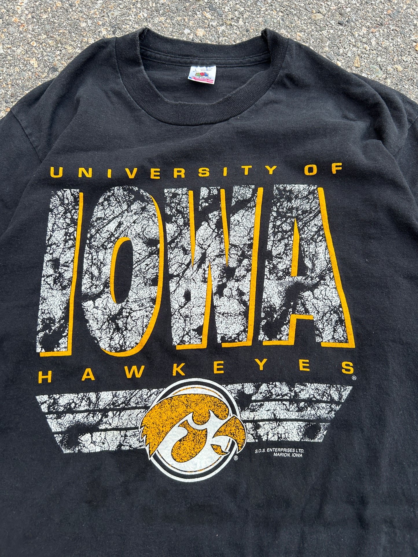 Vintage Single Stitch University Of Iowa Hawkeyes Tee (XL)