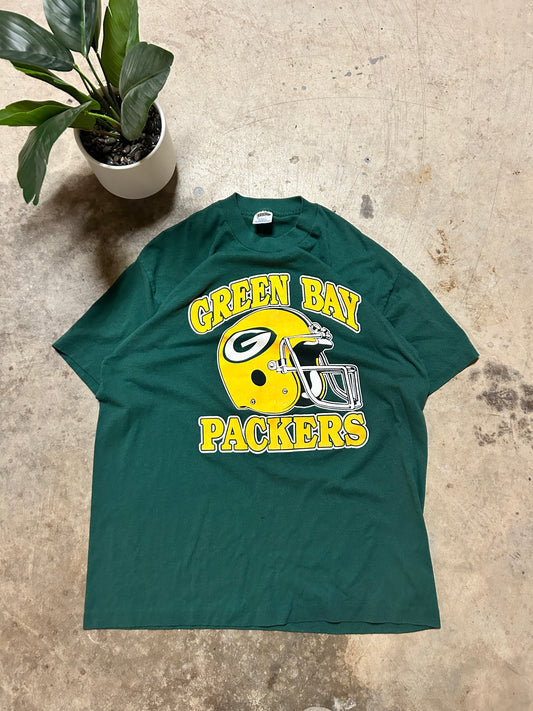 Vintage Green Bay Packers Helmet Tee (fits L)