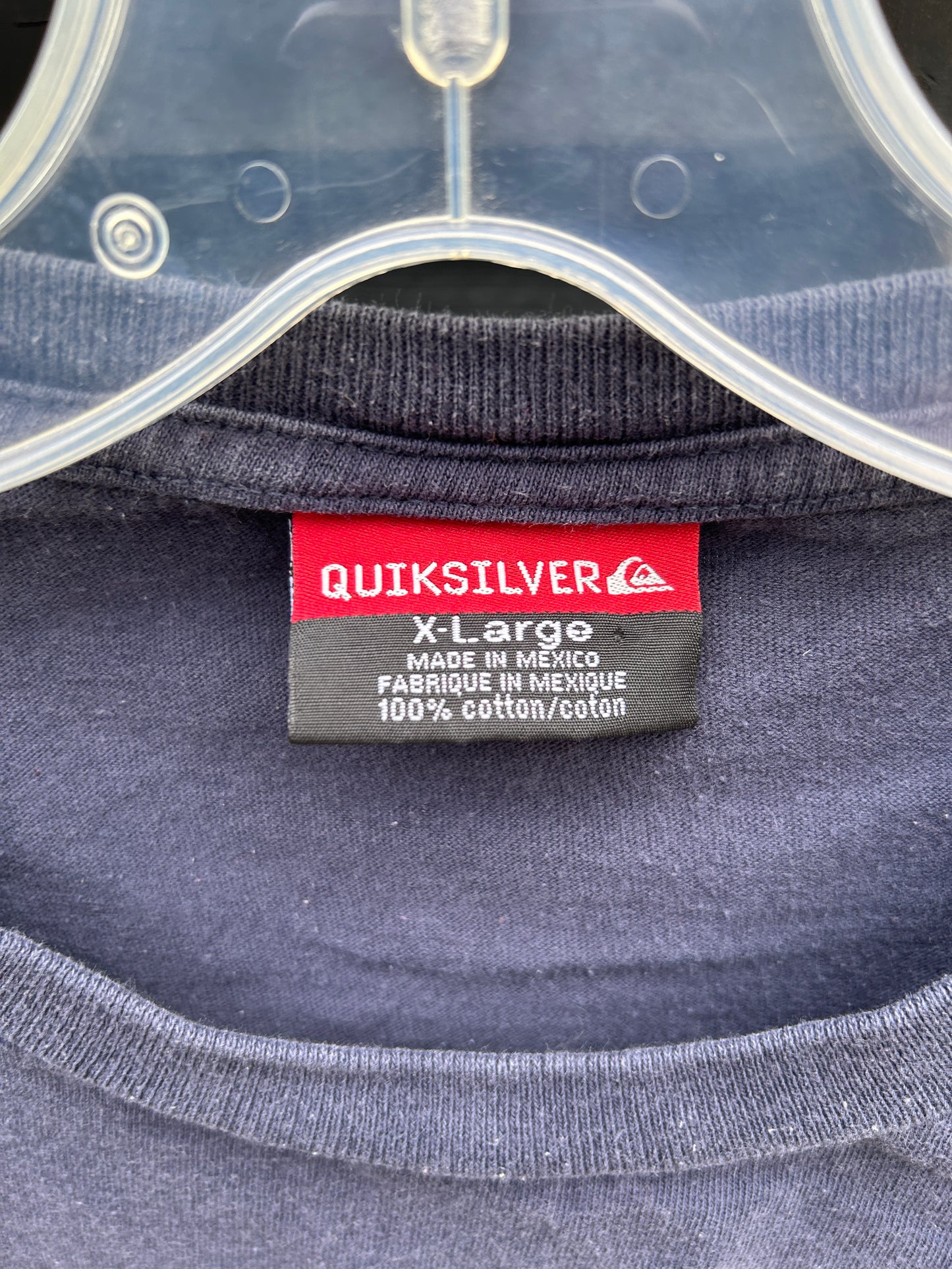 Vintage Quicksilver Navy Surf Tee (XL)