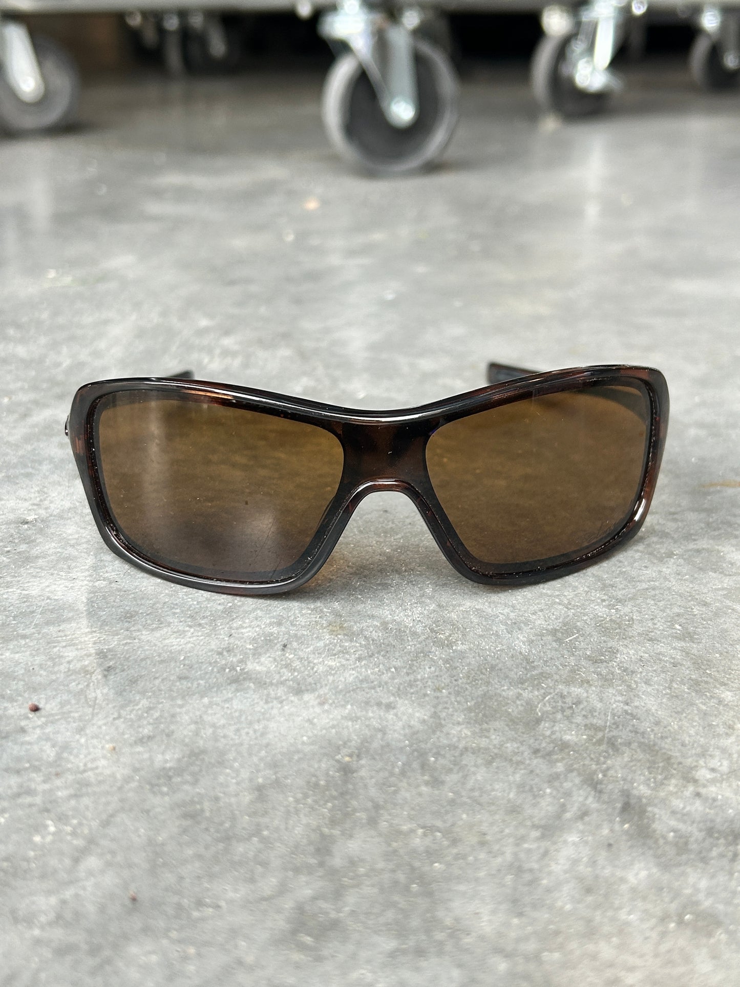 Oakley Break Up Tortoise Frame Polarized Sunglasses