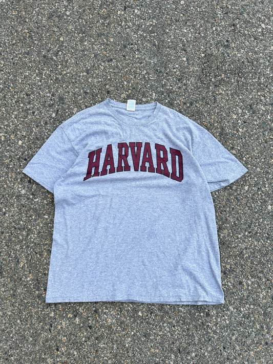 Grey Harvard Spellout Tee (XL)