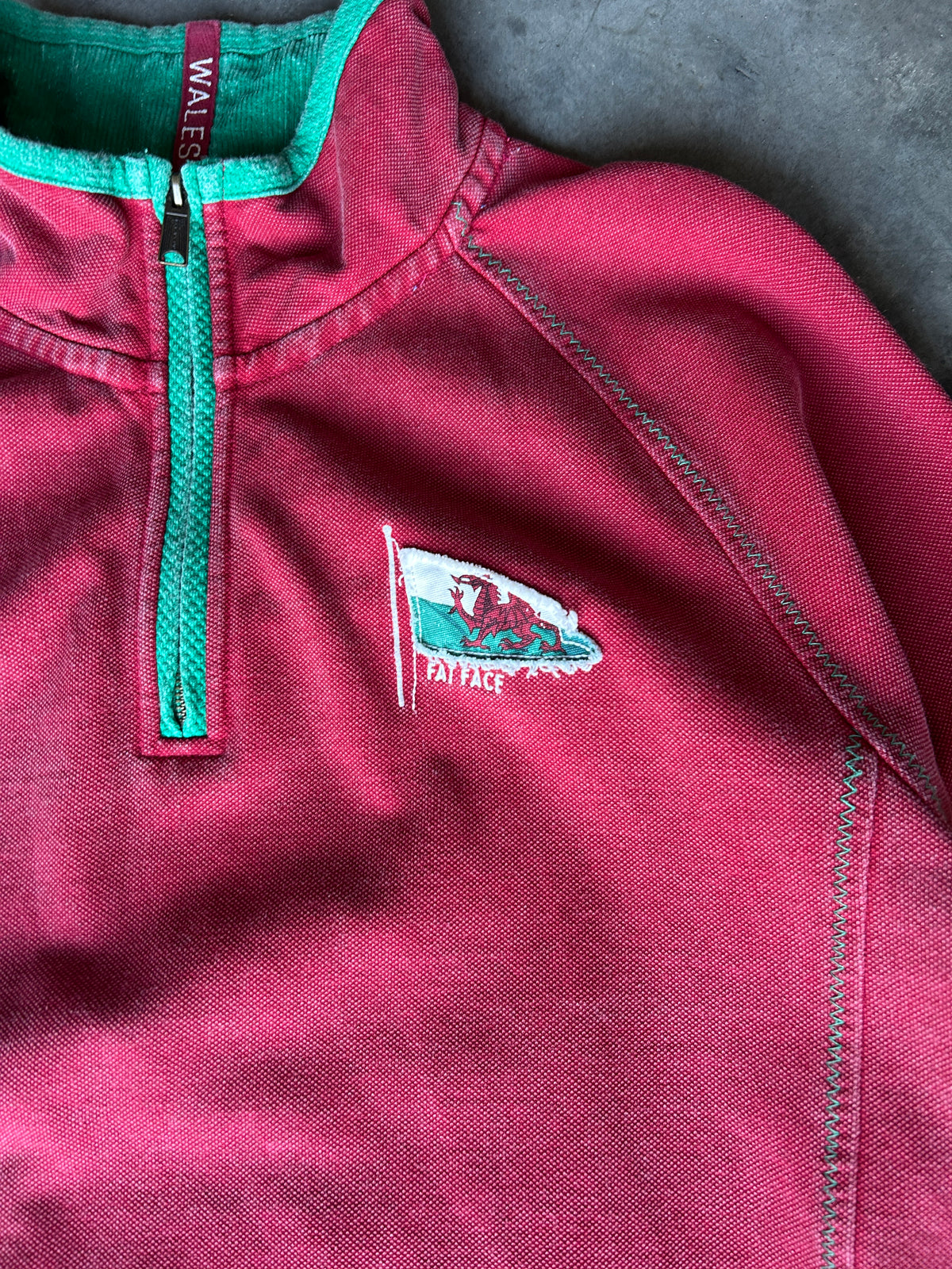 Vintage 1988 Wales Quarter Zip Sweater (XL)