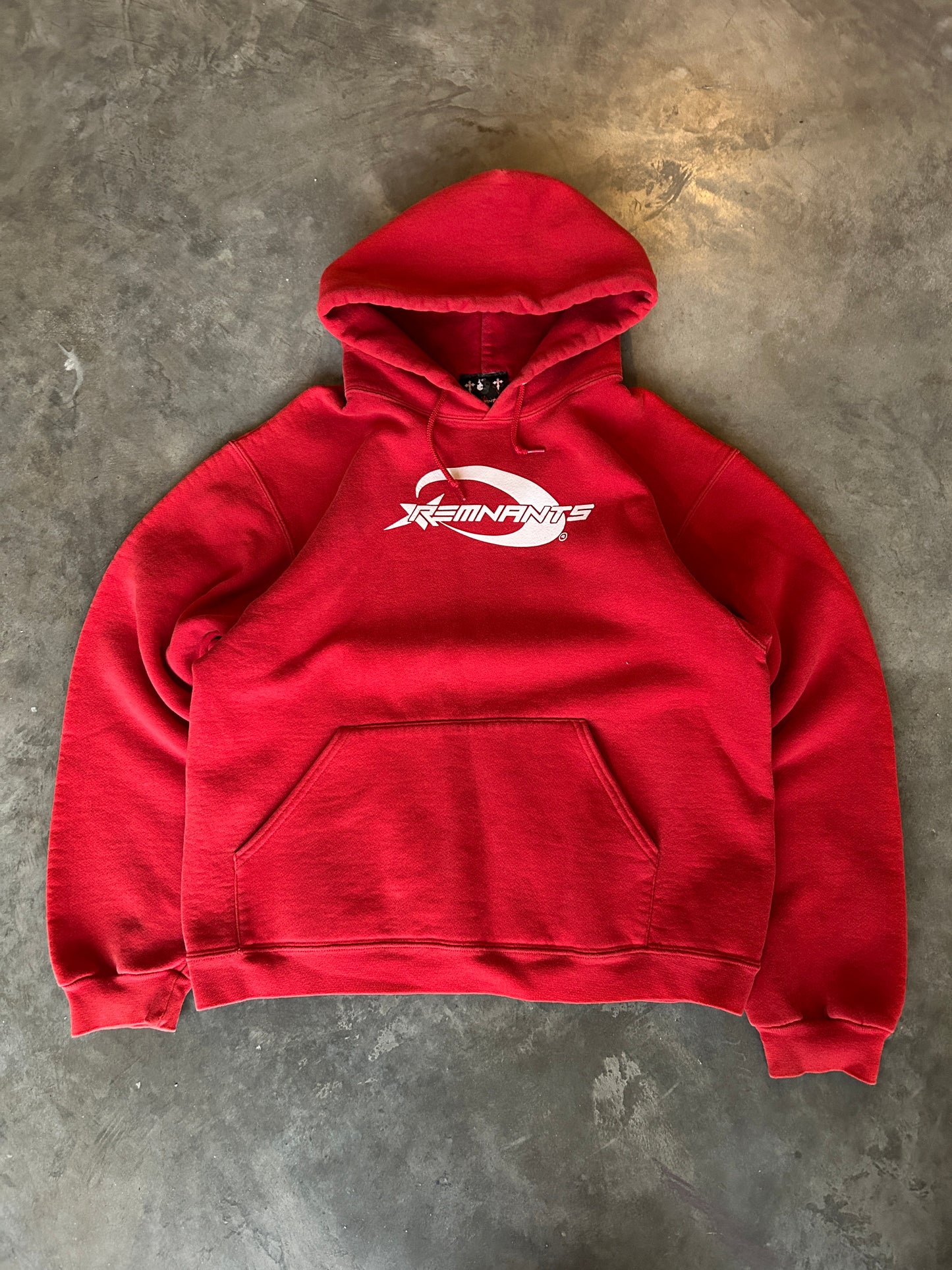Y2K Style Remnants Red Hoodie (M)
