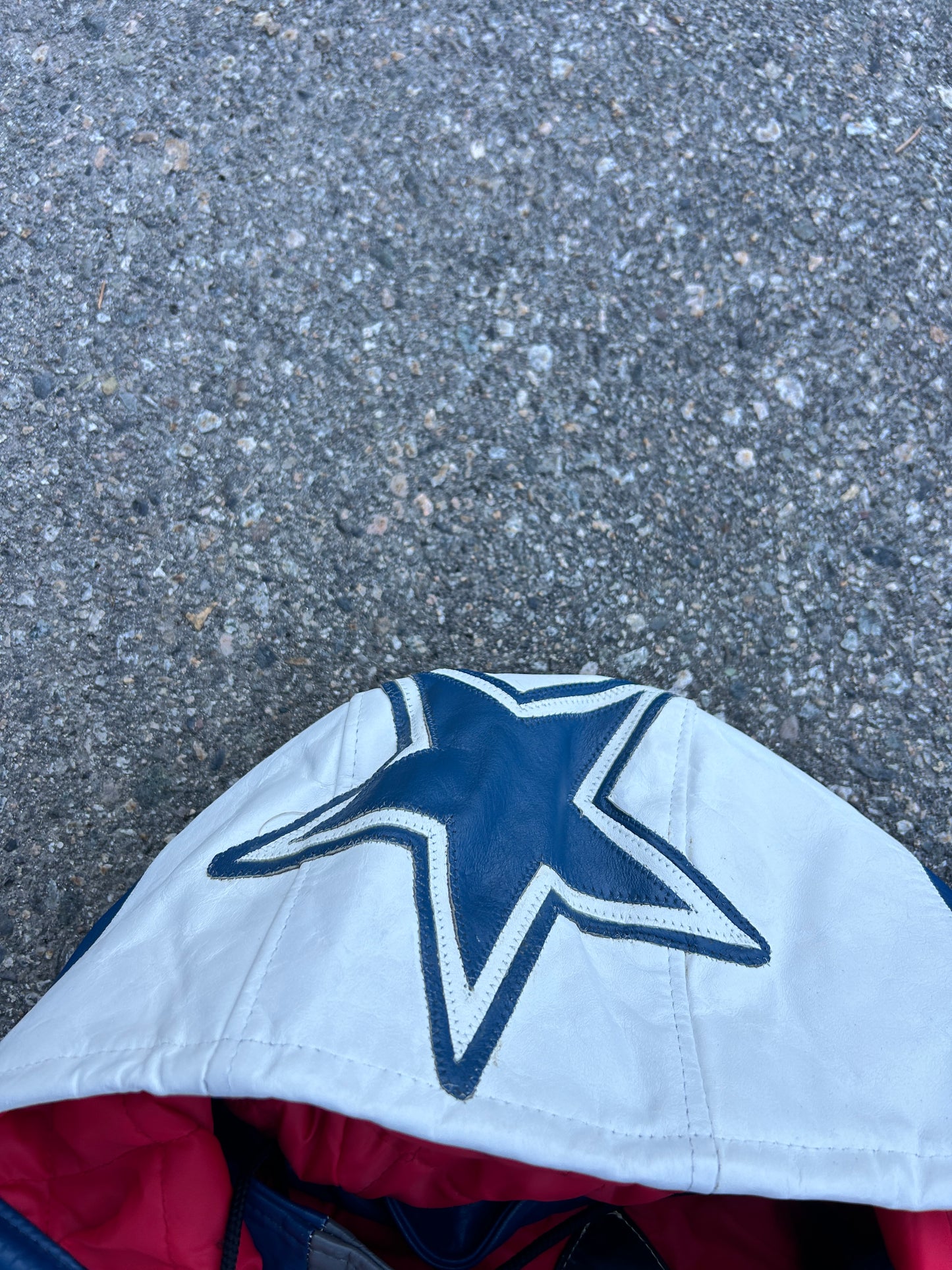 Vintage Dallas Cowboys Cinched Leather Jacket (M/L)