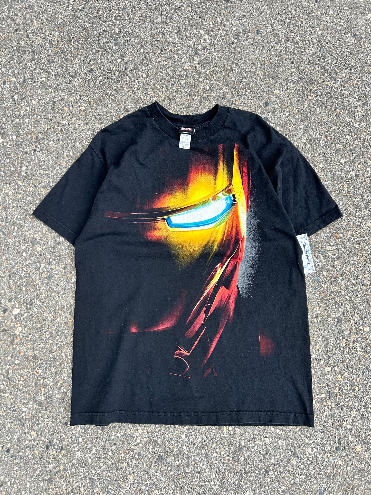 Vintage Iron Man Marvel Mad Engine Tee (L)