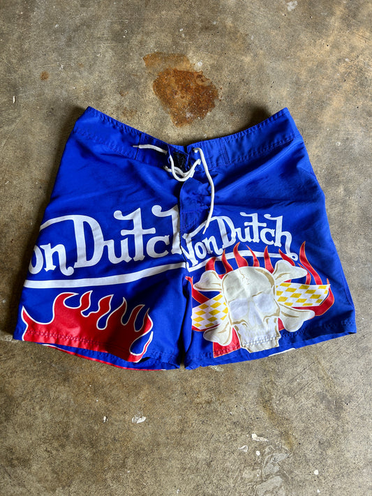 Y2K Von Dutch Swim Trunks (M)