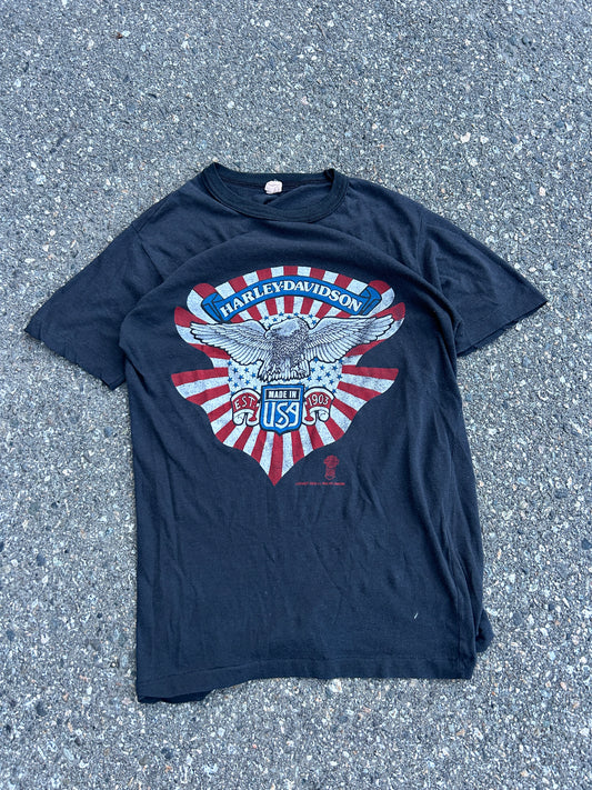 Vintage 1988 Lightweight Harley Tee (S)