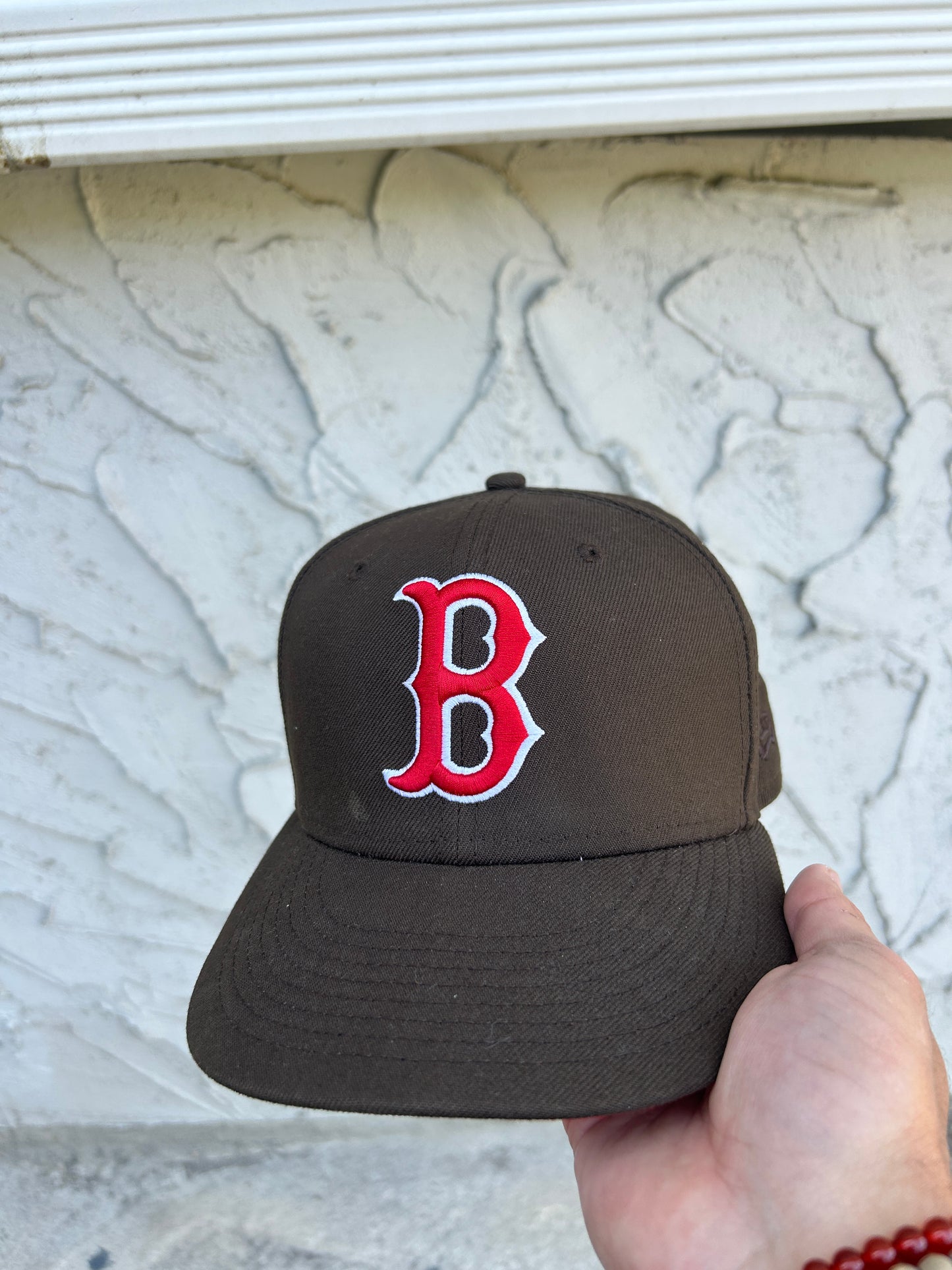 Brown Red Sox Fitted Hat (7 1/4)