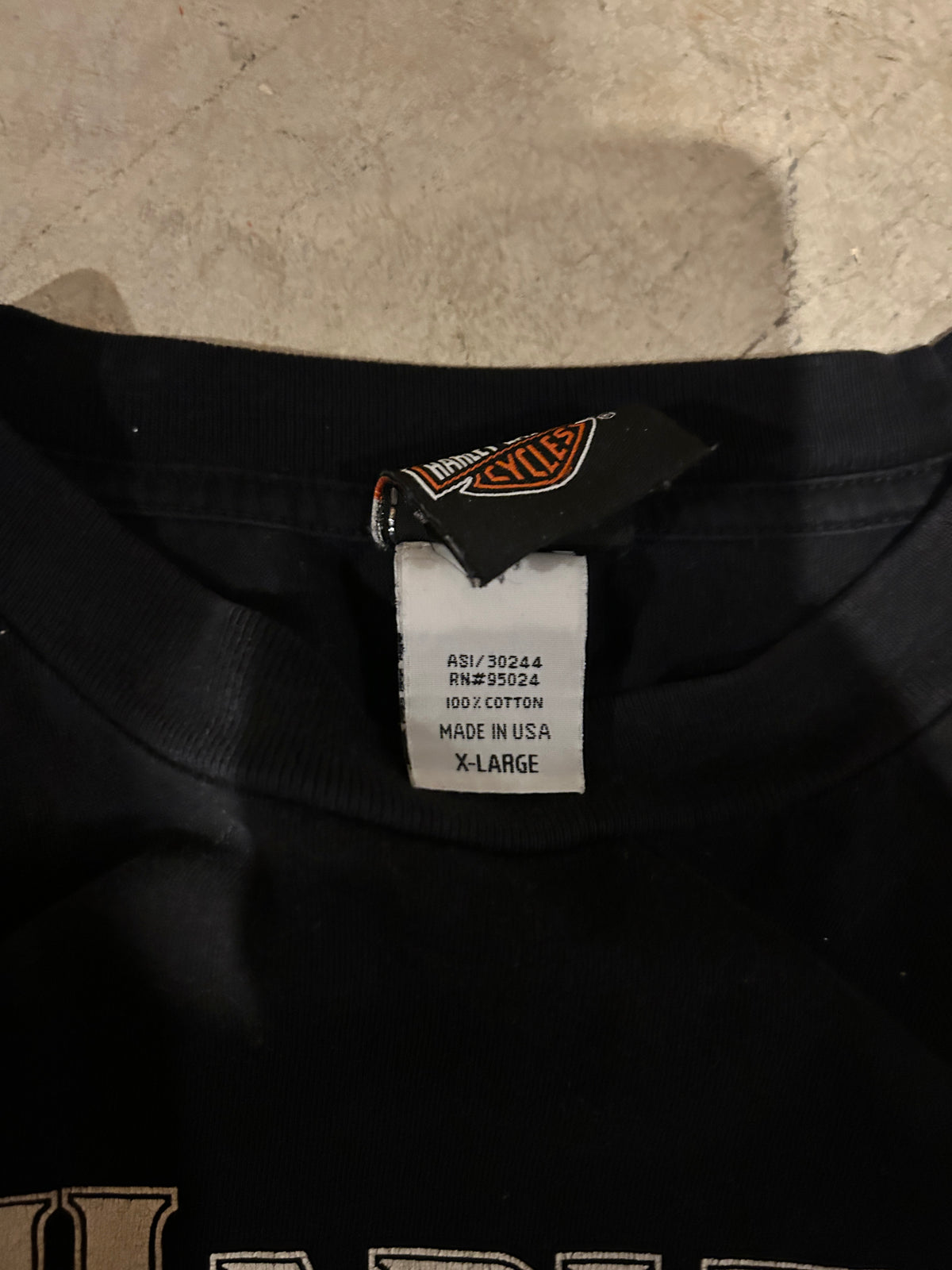 Vintage Black Harley Davidson Yucca Valley Tee (XL)