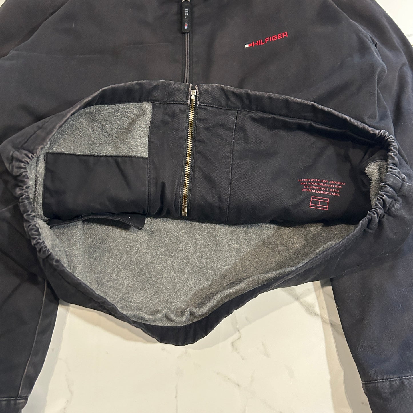 Vintage Tommy Hilfiger Bomber Style Collared Jacket (L)